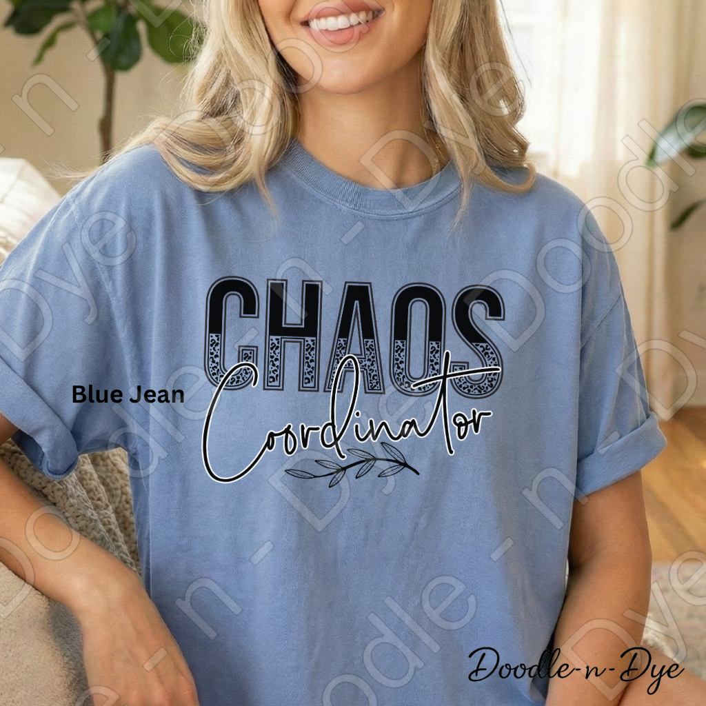 Chaos Coordinator Shirt, Comfort Colors Teacher Mom Graphic Tee, Gift for Her
