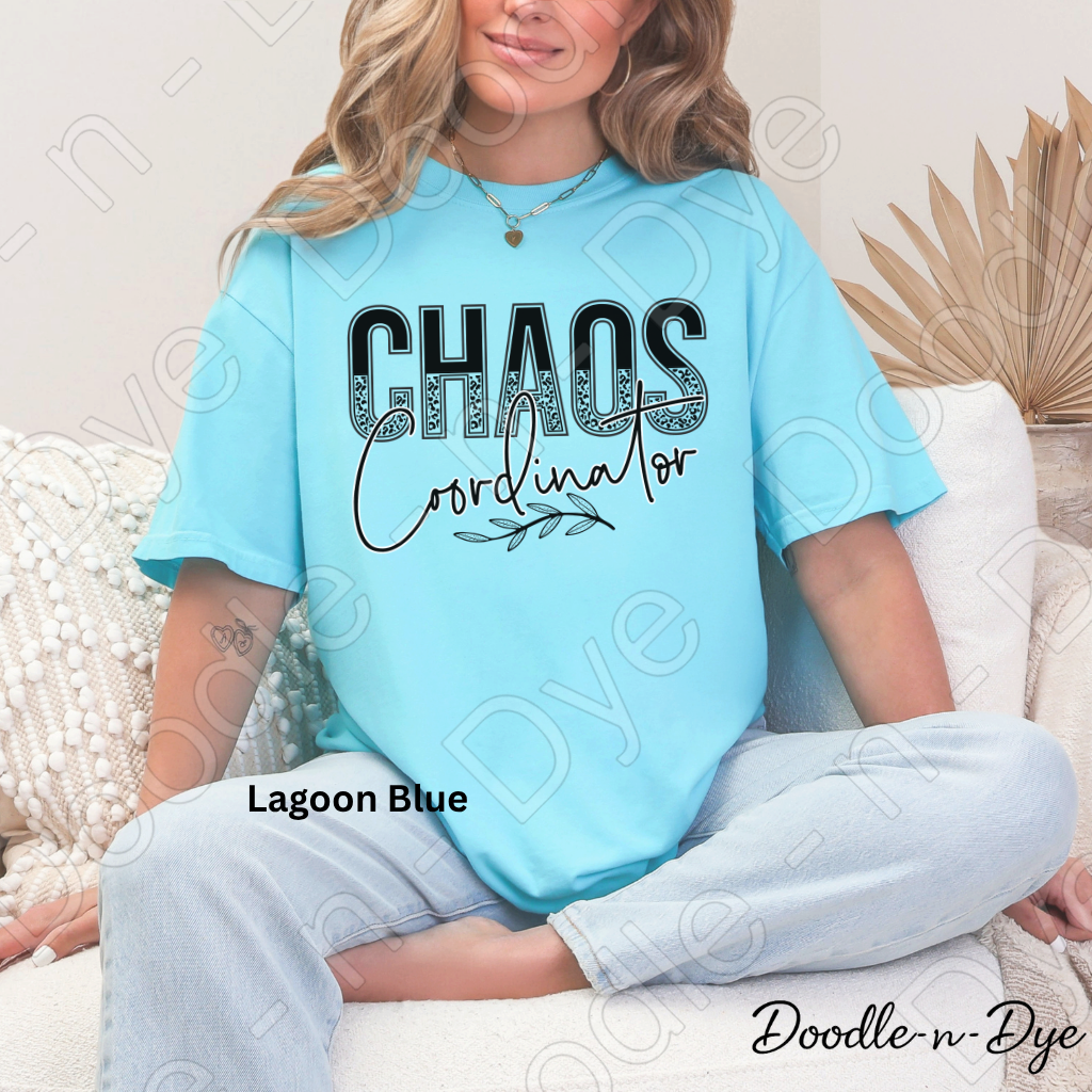Chaos Coordinator Shirt, Comfort Colors Teacher Mom Graphic Tee, Gift for Her