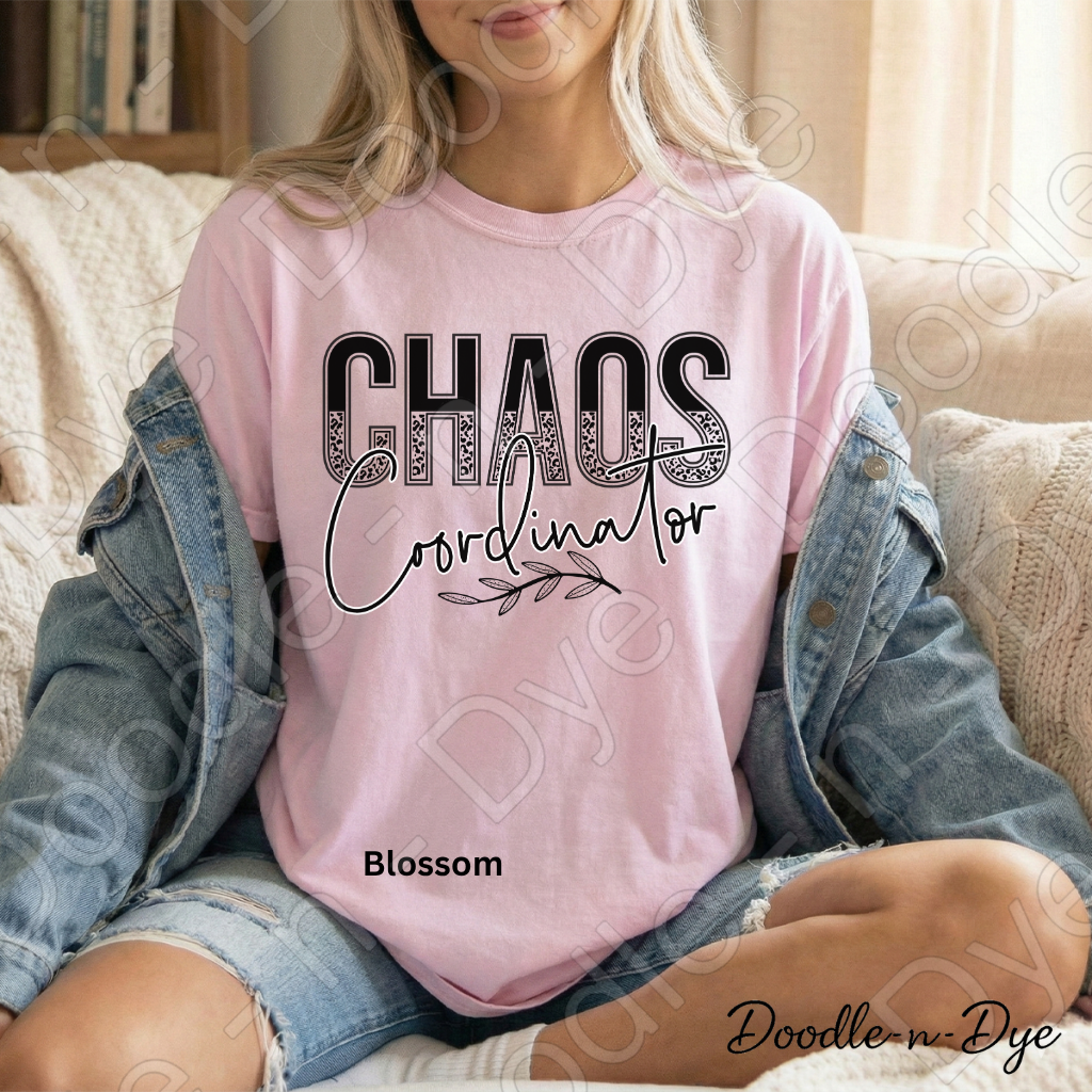 Chaos Coordinator Shirt, Comfort Colors Teacher Mom Graphic Tee, Gift for Her