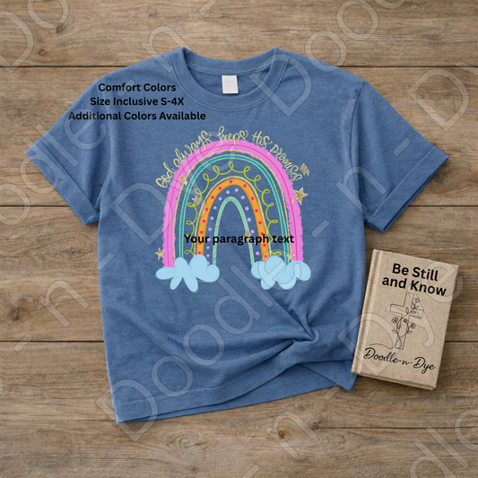 God Always Keeps His Promises Shirt, Christian Rainbow Tee, Faith Comfort Colors Shirt, Inspirational Bible Verse Tee, Christian Gift for Women