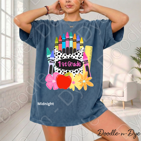 1st Grade Teacher Shirt, First Grade Teacher Tee, Comfort Colors Teacher Shirt, Back to School Shirt, Elementary Teacher Gift, Classroom Tee
