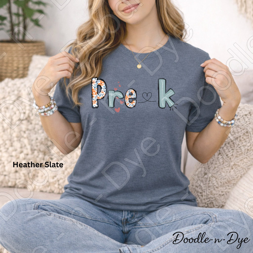 Pre‑K Teacher Shirt – Bella Canvas 3001 - Teacher Appreciation - Gift for Teacher