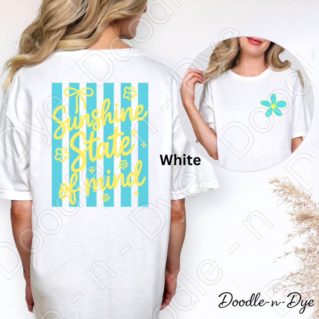 Summer Sunshine State of Mind T-Shirt - Comfort Colors Tee - Summer Vacation Shirt
