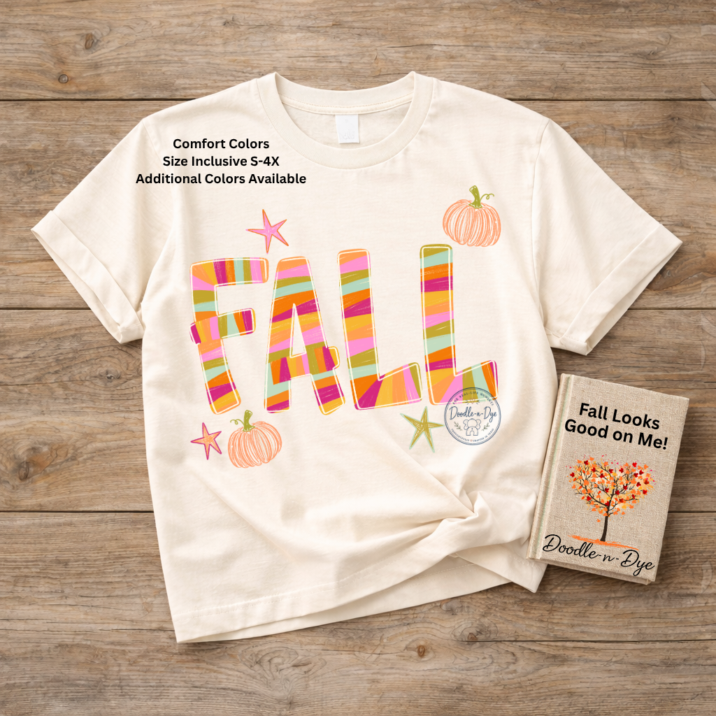 Fall Shirt | Comfort Colors® 1717 Autumn T-Shirt | Colorful Fall Graphic Tee | Cute Pumpkin Shirt | Boutique Fall Shirt for Women