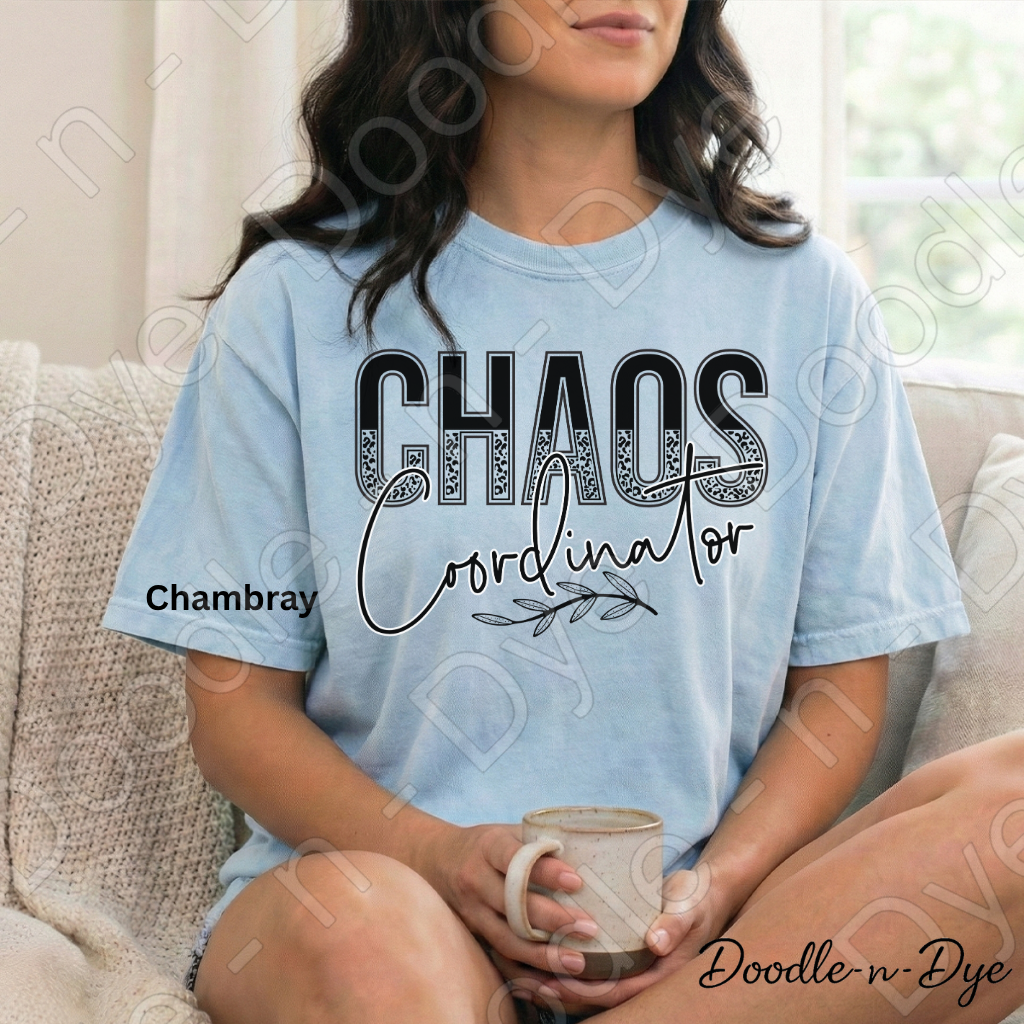 Chaos Coordinator Shirt, Comfort Colors Teacher Mom Graphic Tee, Gift for Her