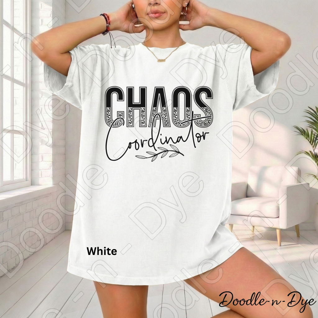 Chaos Coordinator Shirt, Comfort Colors Teacher Mom Graphic Tee, Gift for Her