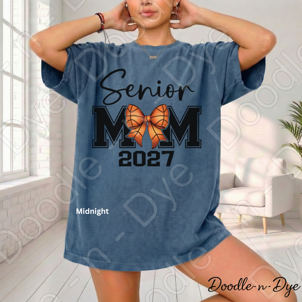 Senior 2027 Mom Comfort Colors Tee, Class of 2027 Mom Shirt, Graduation Mom Tee