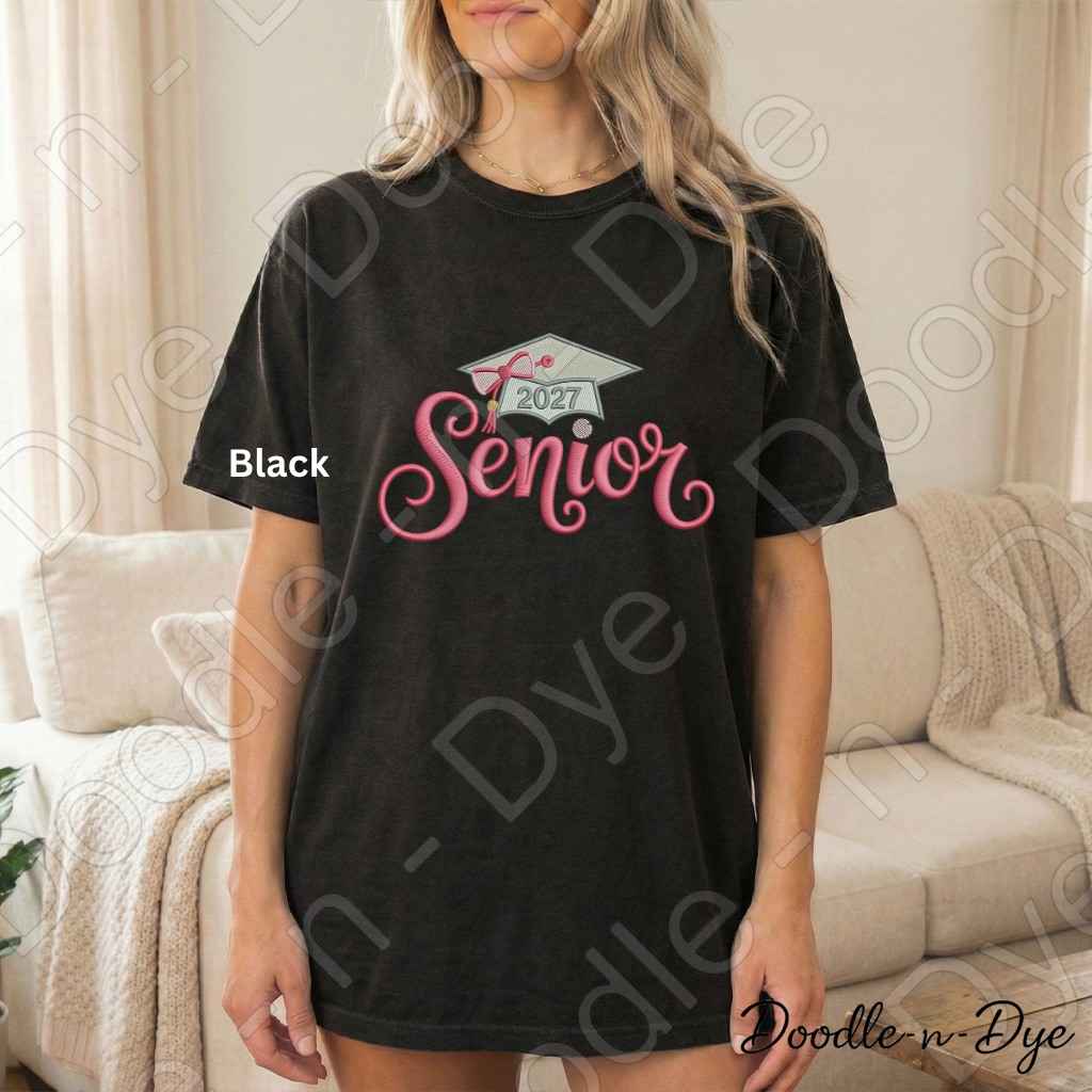 Senior 2027 Comfort Colors Tee, Senior 2027 Graduation Shirt, Senior Girl Tee, Senior Night T-Shirt, Senior Event Tee