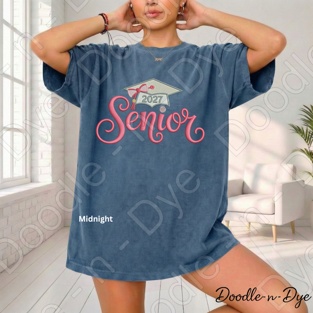 Senior 2027 Comfort Colors Tee, Senior 2027 Graduation Shirt, Senior Girl Tee, Senior Night T-Shirt, Senior Event Tee