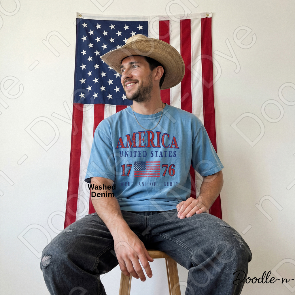 America 1776 Sweet Land of Liberty Shirt – Comfort Colors Patriotic USA Tee for 4th of July, Summer Events, Parades & Americana Outfits