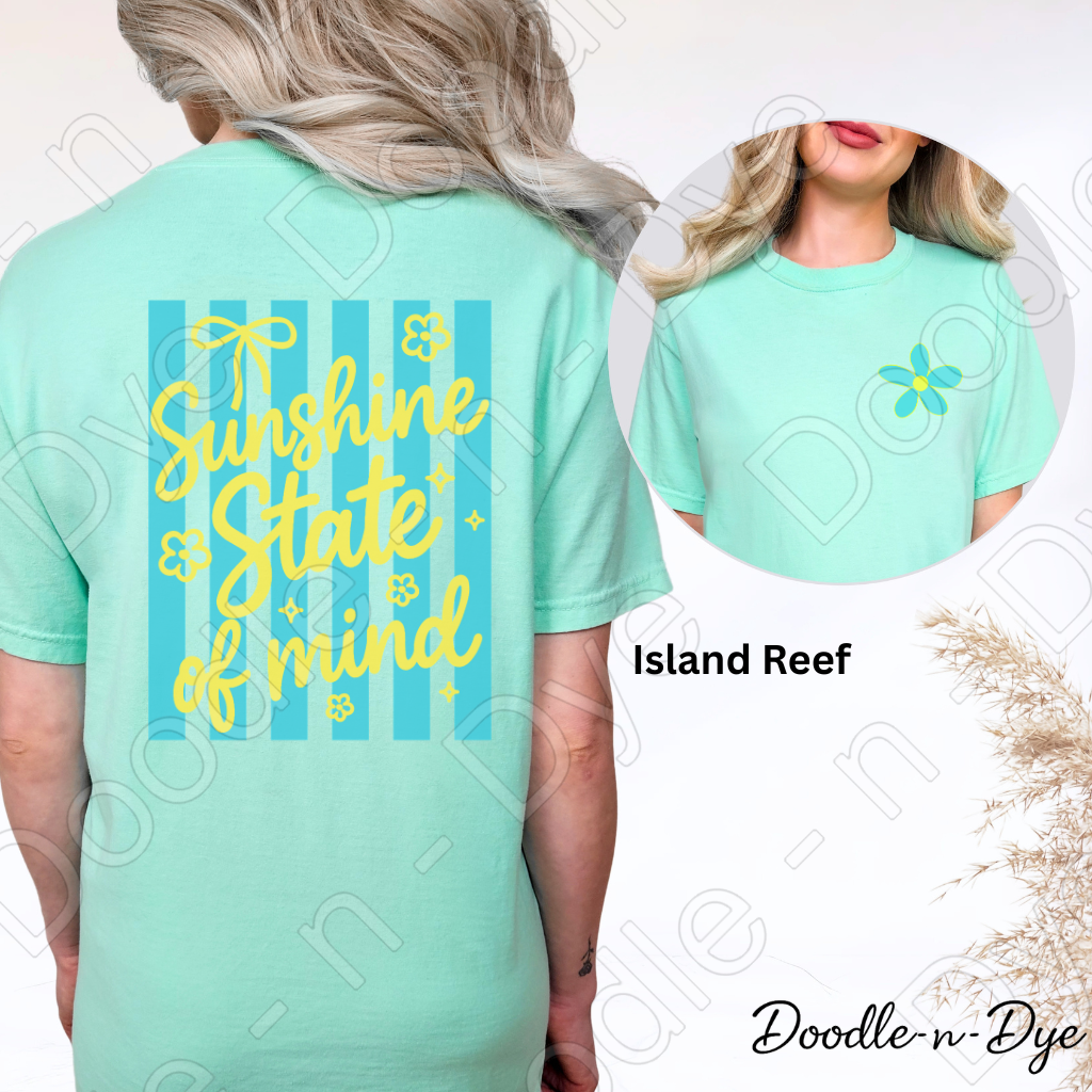 Summer Sunshine State of Mind T-Shirt - Comfort Colors Tee - Summer Vacation Shirt