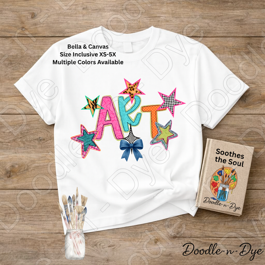 Art Teacher Bella & Canvas Tee, Back to School Teacher & Student Tee, Meet‑the‑Teacher & Classroom Photos, Beginning of School Art Teacher Shirt, Gift for Teacher