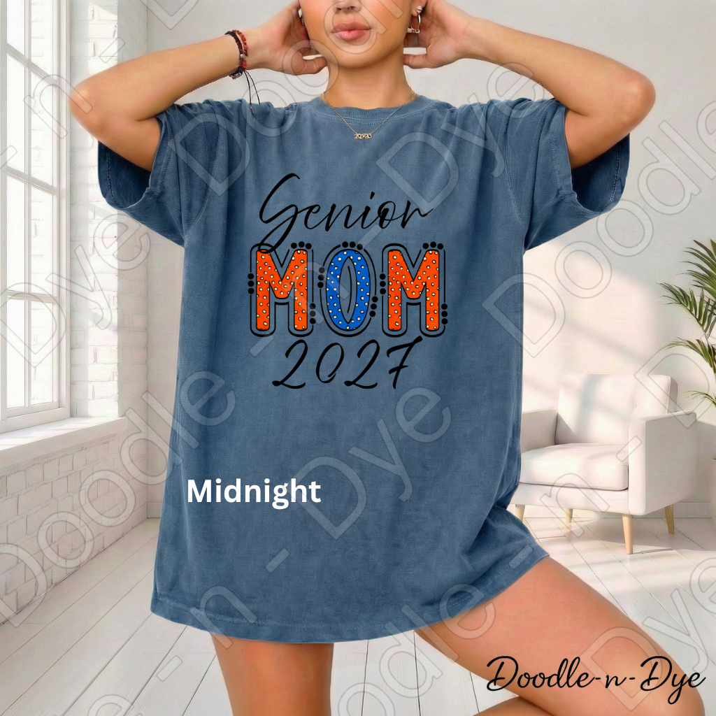 Senior Mom 2027 Shirt | Original Comfort Colors® T-Shirt | Class of 2027 Mom Tee | Graduation Mom Shirt | Proud Senior Mom Gift