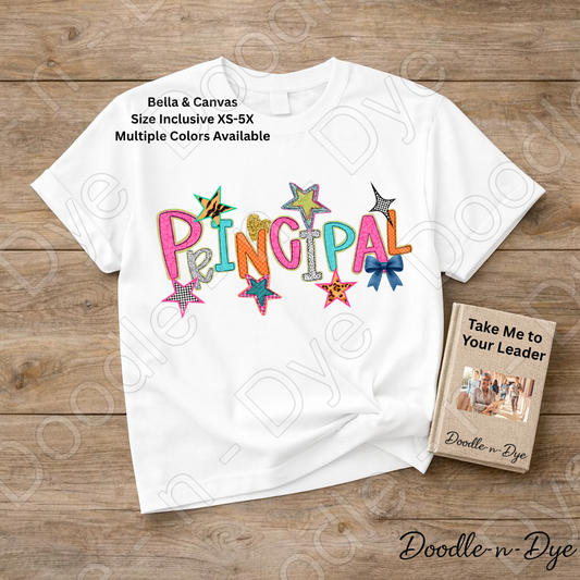 Principal Teacher Bella & Canvas Tee, Back to School Teacher & Student Tee, Meet‑the‑Teacher & Classroom Photos, Beginning of School Principal Teacher Shirt, Grade Level Tshirt, Gift for Teacher