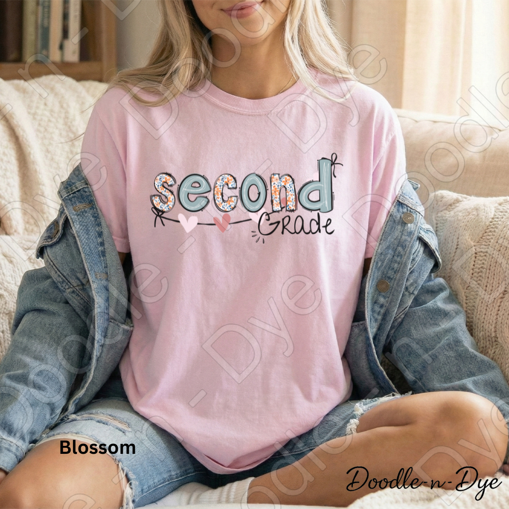 Second Grade Teacher Shirt – Comfort Colors 1717 Team Tee - Teacher Appreciation Gift