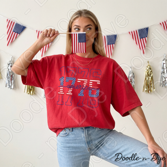1776 America Shirt – Patriotic Vintage USA Comfort Colors Tee - July 4th 250 Anniversary T-Shirt