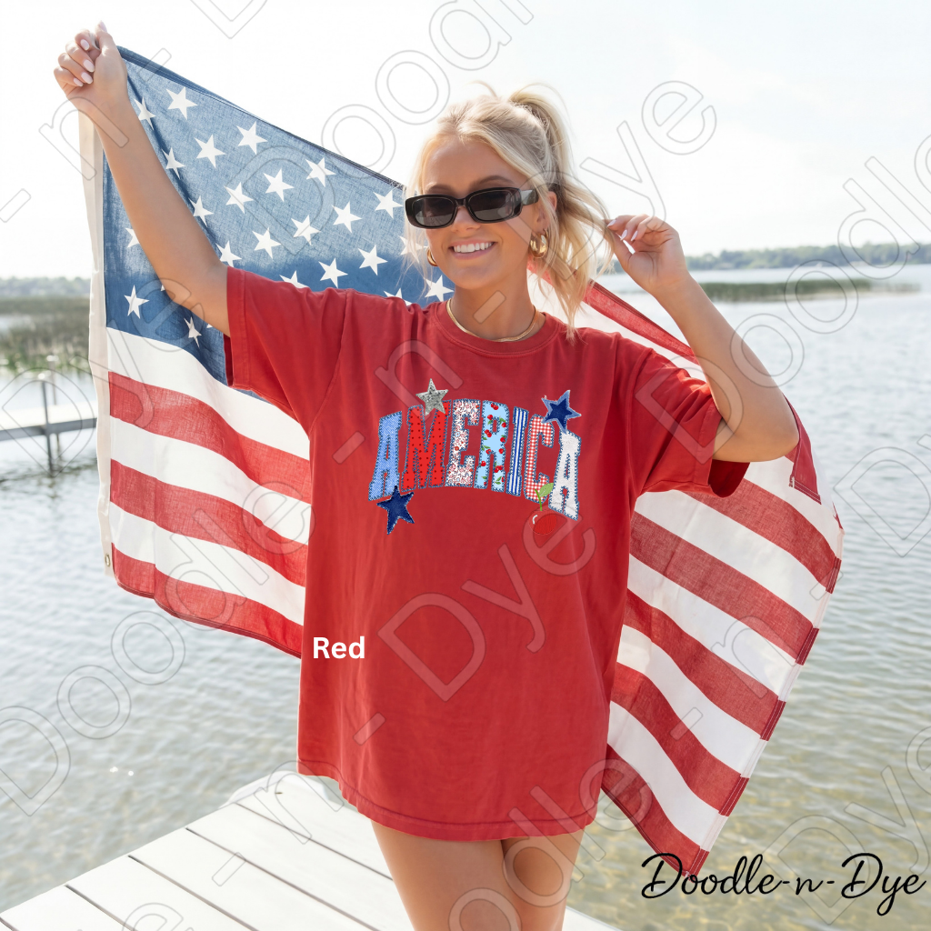 America Independence Day Shirt, Patriotic Comfort Colors Tee, 250th Anniversary Celebration Shirt, Fourth of July Tee, Patriotic July 4th Shirt, Gift for Her