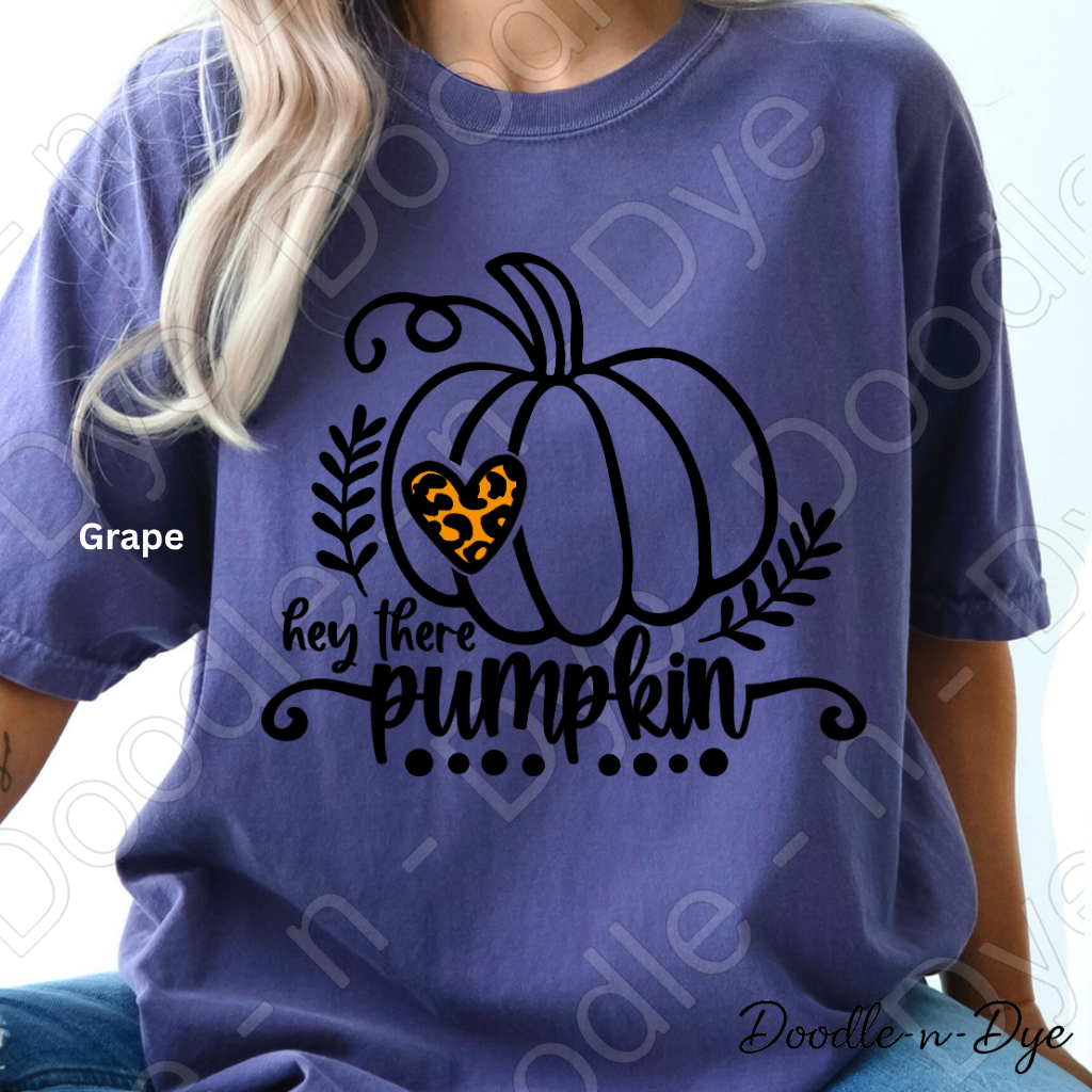Hey There Pumpkin Shirt, Cute Fall Pumpkin Tee, Comfort Colors Autumn Shirt, Farmhouse Fall Tee, Cozy Pumpkin Graphic Tee