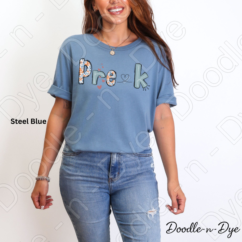 Pre‑K Teacher Shirt – Bella Canvas 3001 - Teacher Appreciation - Gift for Teacher