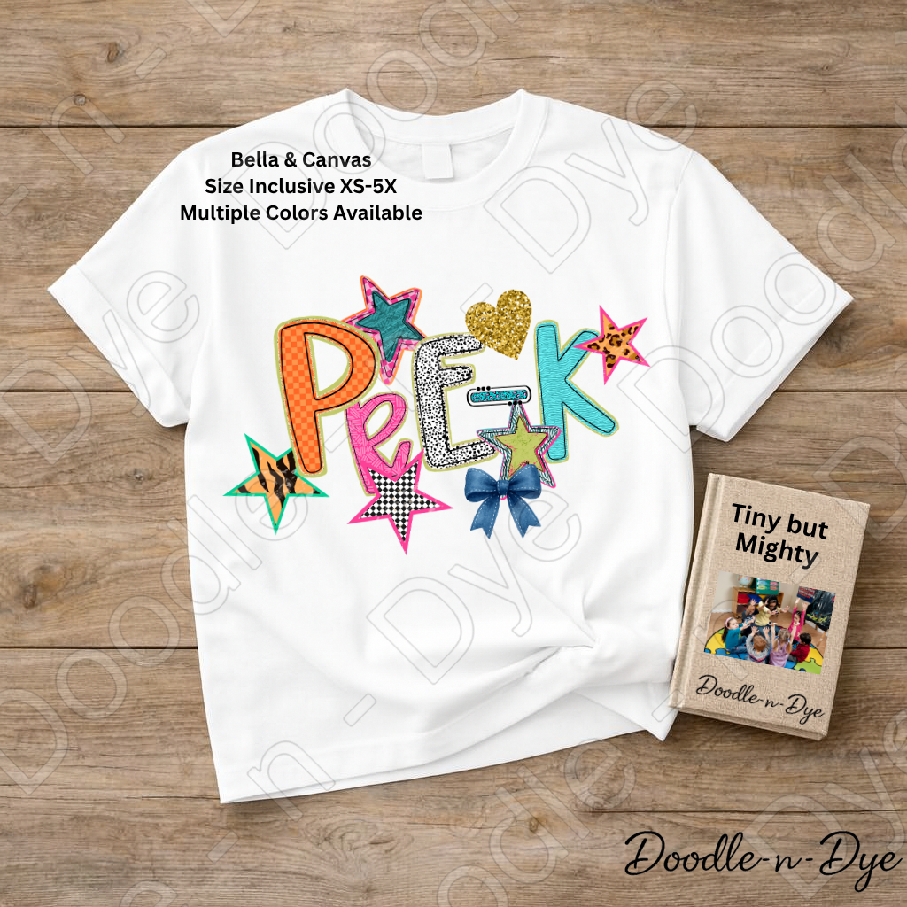Teacher Pre-K Bella+Canvas Tee, Back to School Shirt, Beginning of School Teacher T-Shirt, Matching Team Teacher Tee, Staff Shirt, Educator's Back to School Matching Tshirt