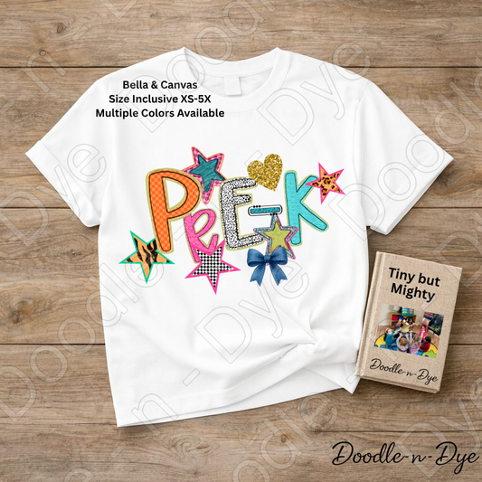 Pre-K Teacher Bella+Canvas Tee, Back to School Shirt, Beginning of School Teacher T-Shirt, Matching Team Teacher Tee, Staff Shirt, Educator's Back to School Matching Tshirt