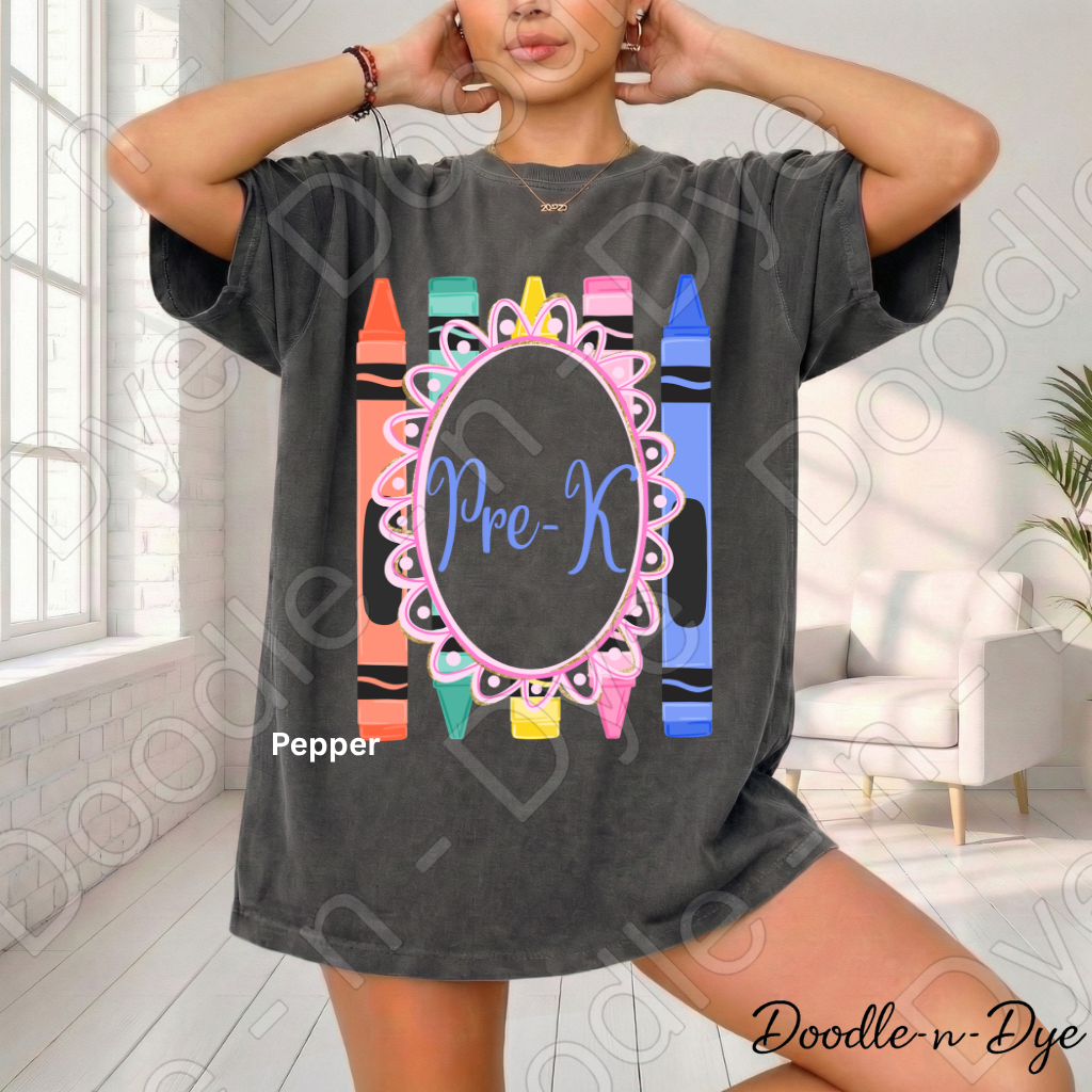 Pre-K Teacher Shirt, Pre-K Comfort Colors Teacher Tee, Grade Level Pre-K Teacher Shirt, Preschool Teacher Gift, Back to School Teacher Tee