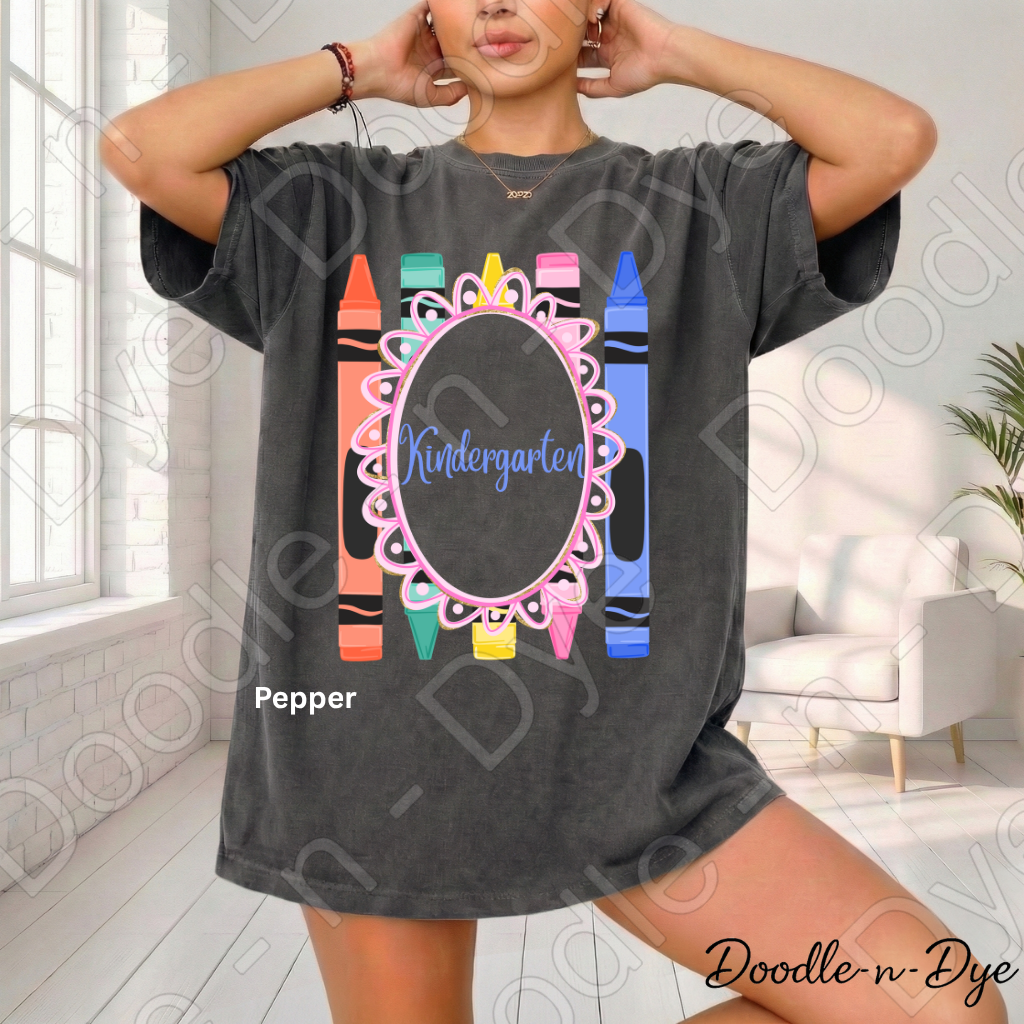 Kindergarten Teacher Shirt, Kindergarten Comfort Colors Teacher Tee, Grade Level Kindergarten Teacher Shirt, Kindergarten Teacher Gift, Back to School Teacher Tee