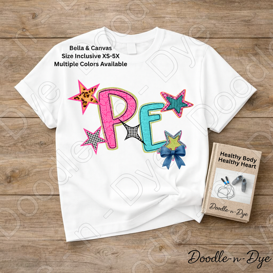 PE Teacher Bella & Canvas Tee, Back to School Teacher & Student Tee, Meet‑the‑Teacher & Classroom Photos, Beginning of School PE Teacher Shirt, Grade Level Gift for Teacher