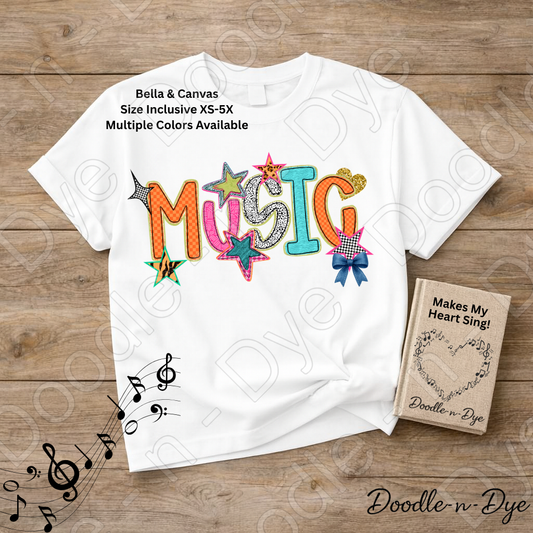Music Teacher Shirt, Bella Canvas Music Teacher Tee, Music Educator Shirt, Choir Teacher Gift, Band Teacher Tee, Back to School Music Teacher