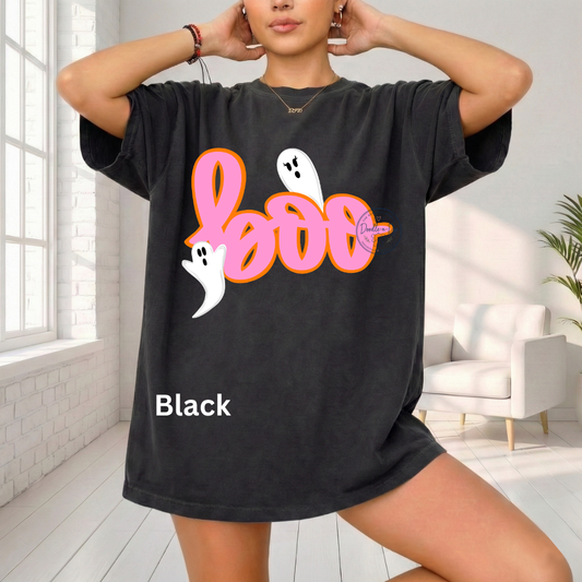 Boo Ghost Shirt | Comfort Colors® 1717 Halloween T-Shirt | Cute Ghost Graphic Tee | Spooky Season Shirt | Boutique Halloween Shirt, Fall Ghost Tee