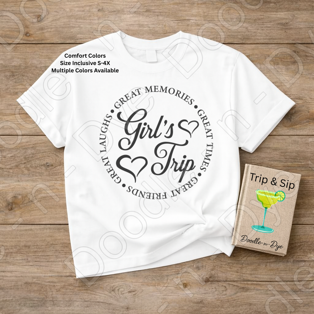 Girls Trip Shirt – Great Memories Comfort Colors Travel Tee - Besties Trip T-Shirt