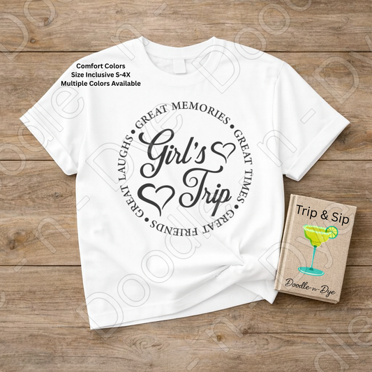 Girls Trip Shirt – Great Memories Comfort Colors Travel Tee - Besties Trip T-Shirt