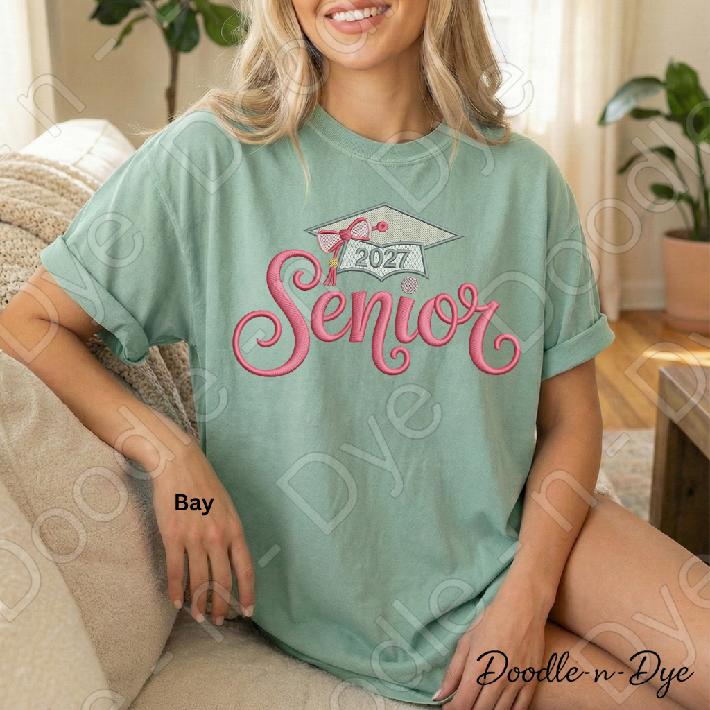 Senior 2027 Comfort Colors Tee, Senior 2027 Graduation Shirt, Senior Girl Tee, Senior Night T-Shirt, Senior Event Tee
