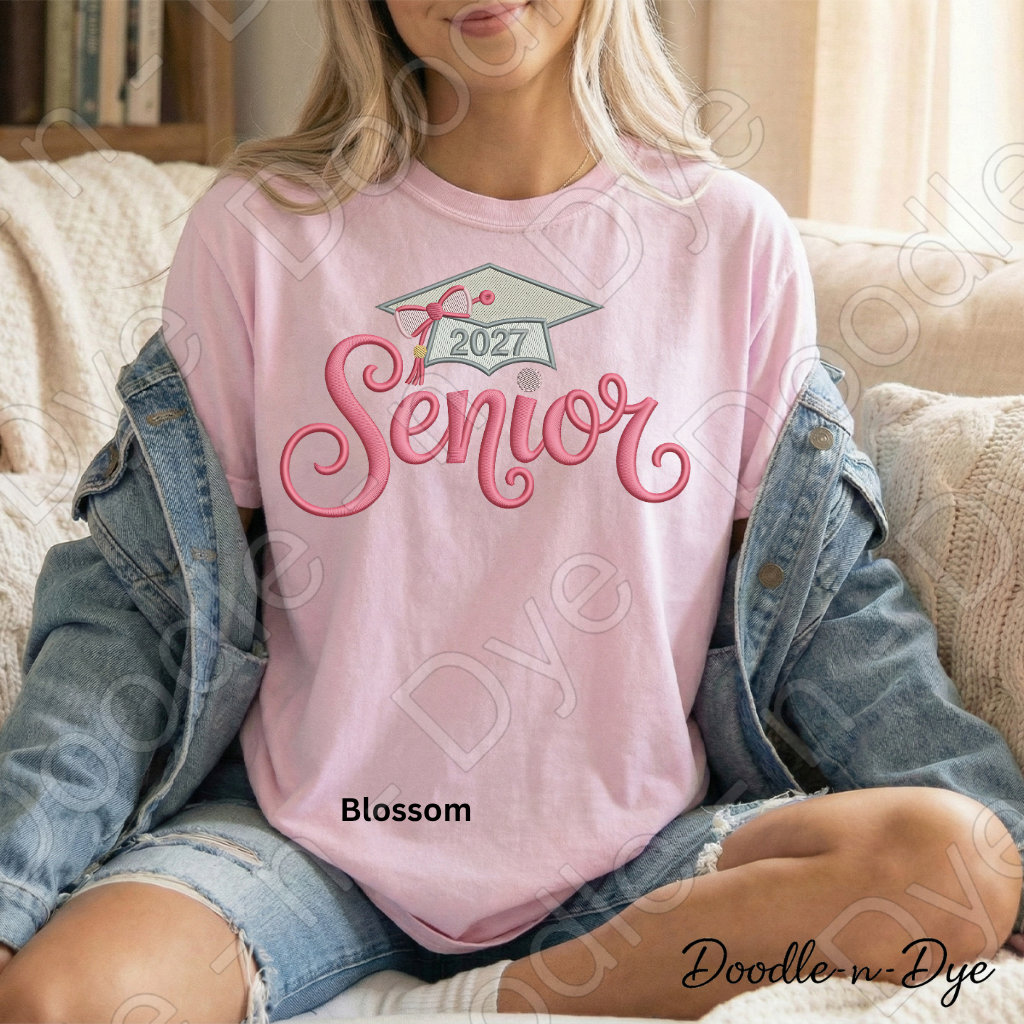 Senior 2027 Comfort Colors Tee, Senior 2027 Graduation Shirt, Senior Girl Tee, Senior Night T-Shirt, Senior Event Tee