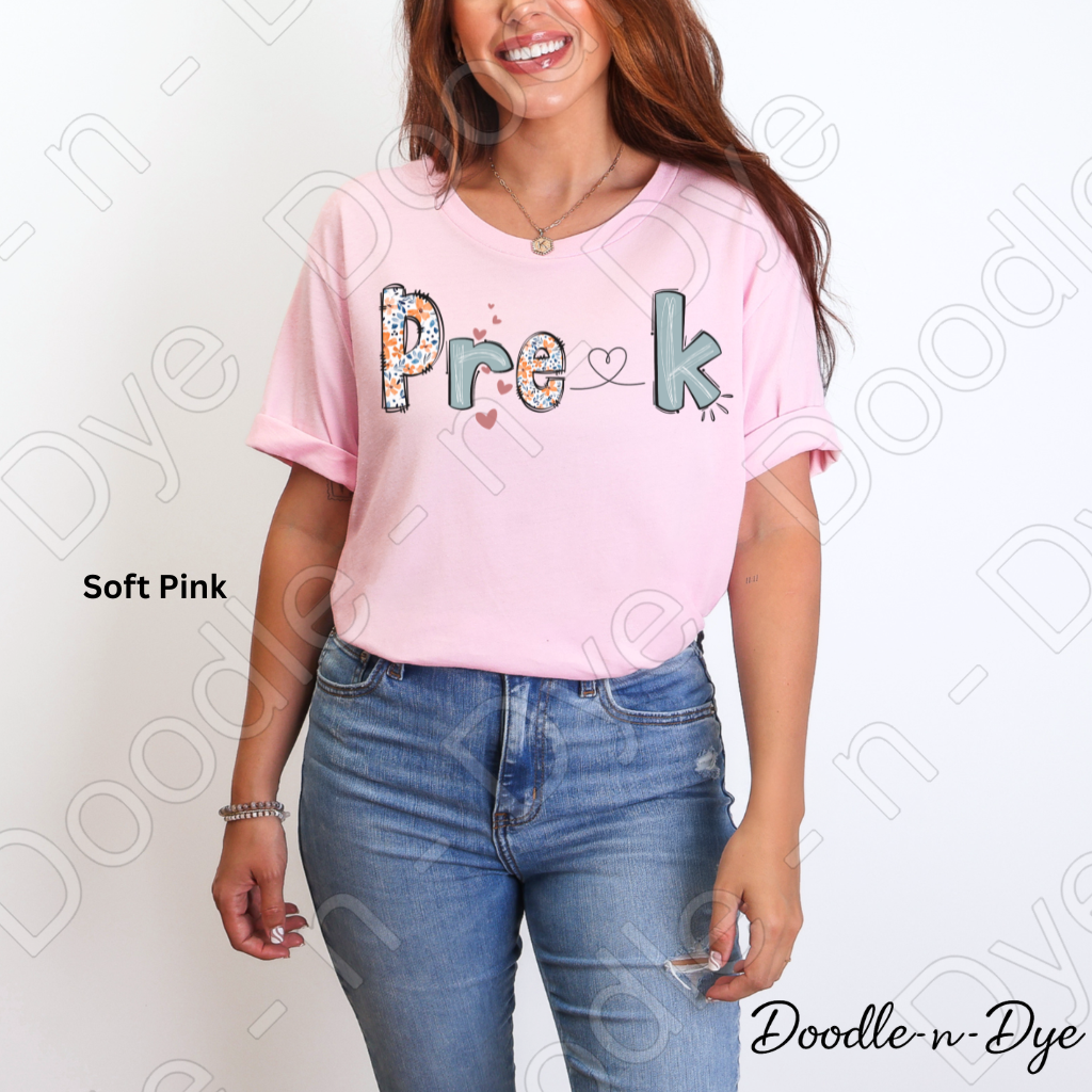 Pre‑K Teacher Shirt – Bella Canvas 3001 - Teacher Appreciation - Gift for Teacher