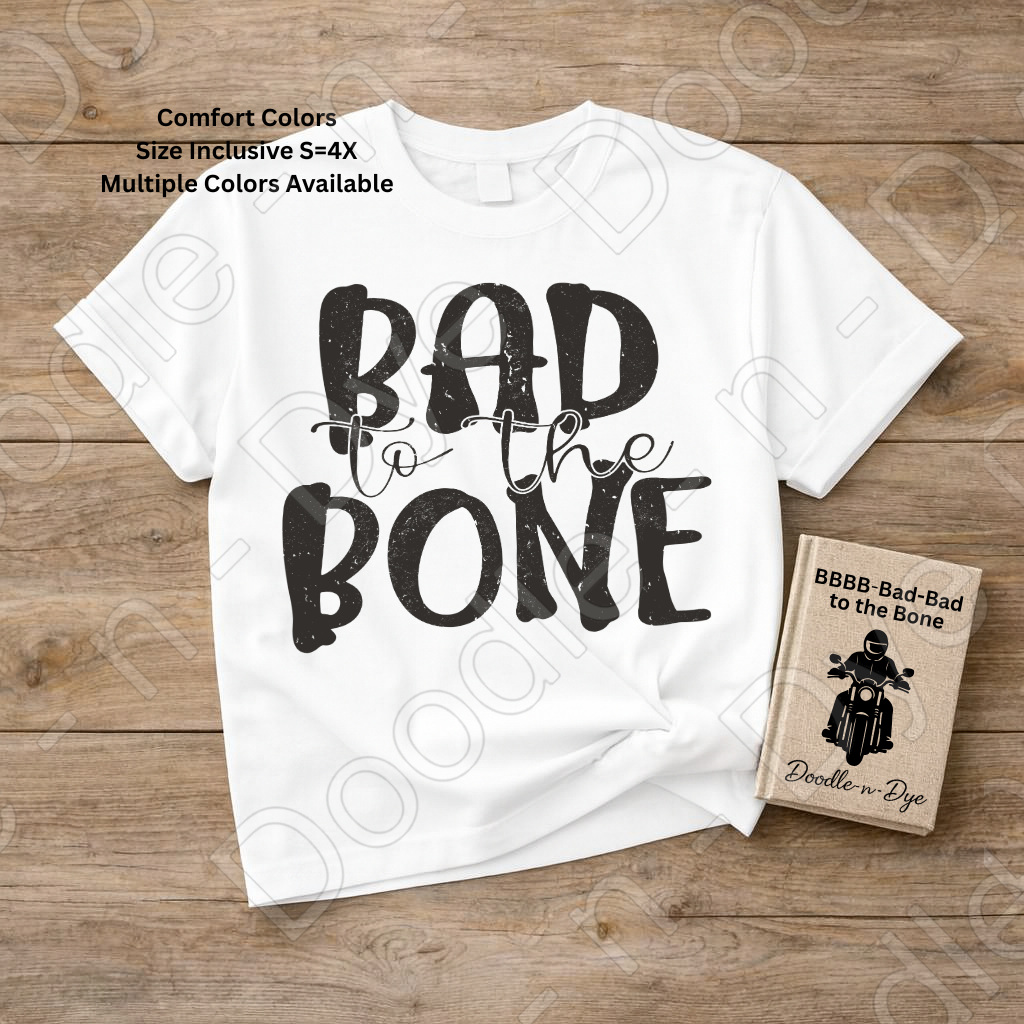 Bad to the Bone Halloween Shirt | Funny Skeleton Comfort Colors® T-Shirt | Cute Spooky Season Graphic Tee | Halloween Pun Unisex Shirt