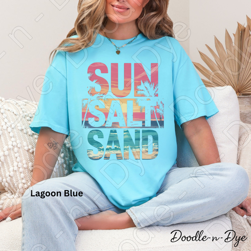 Sun Salt Sand Shirt – Tropical Comfort Colors Beach Tee - Summer Vacation T-Shirt