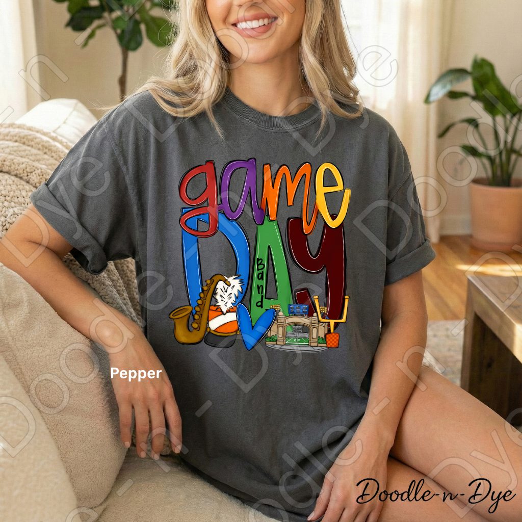 Game Day Band Shirt | Original Marching Band Comfort Colors Tee | Football Season Shirt | Band Mom Gift | Friday Night Lights T