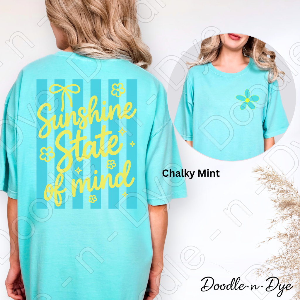 Summer Sunshine State of Mind T-Shirt - Comfort Colors Tee - Summer Vacation Shirt