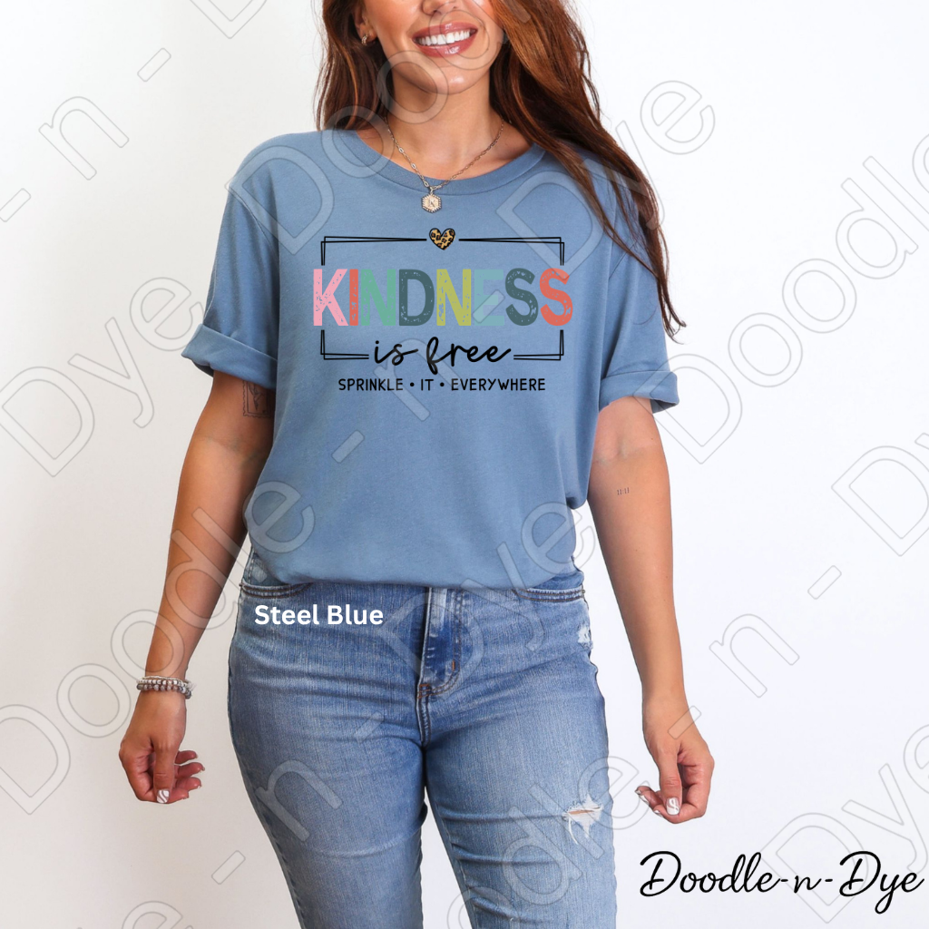 Kindness Teacher Tee, Sprinkle it Everywhere Bella+Canvas Shirt, Positive Message Tee, Kindness is Free Graphic Shirt, Kindness Teacher Tshirt