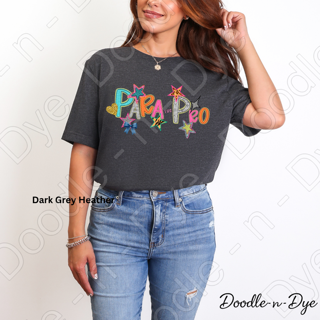 Paraprofessional Teacher Bella & Canvas Tee, Back to School Teacher & Student Tee, Meet‑the‑Teacher & Classroom Photos, Beginning of School Paraprofessional Teacher Shirt, Grade Level Gift for Teacher