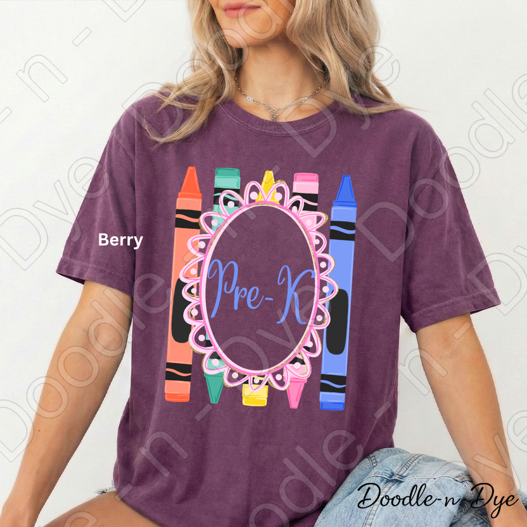 Pre-K Teacher Shirt, Pre-K Comfort Colors Teacher Tee, Grade Level Pre-K Teacher Shirt, Preschool Teacher Gift, Back to School Teacher Tee