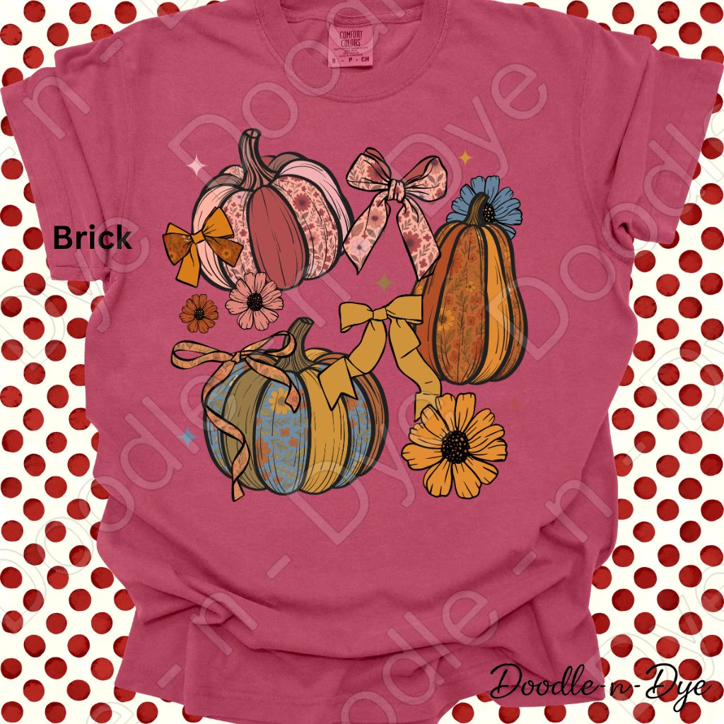 Shabby Chic Pumpkin Shirt, Farmhouse Fall Tee, Comfort Colors Pumpkin Shirt, Coquette Autumn Shirt, Floral Pumpkin Graphic Tee