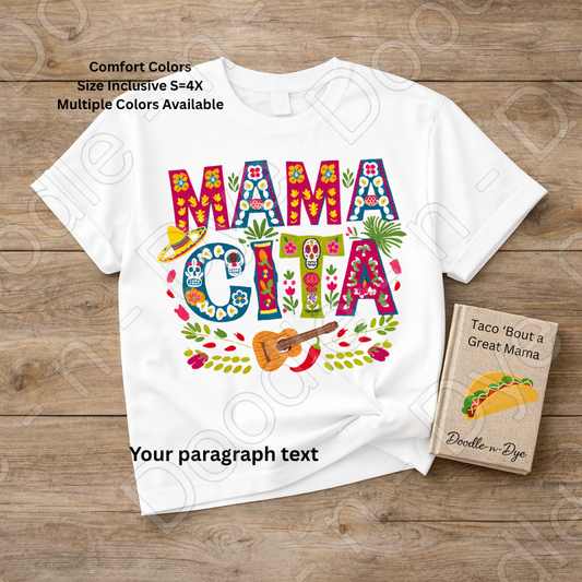 Mamacita Comfort Colors Tee, Fiesta-Inspired Mom Shirt, Mother's Day Gift, Mother's Day T-Shirt