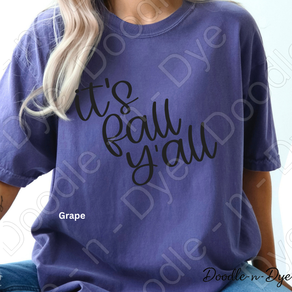 It's Fall Y'all Shirt, Minimalist Fall Tee, Comfort Colors 1717, Autumn Graphic Tee, Cozy Fall Shirt, Pumpkin Season Tee