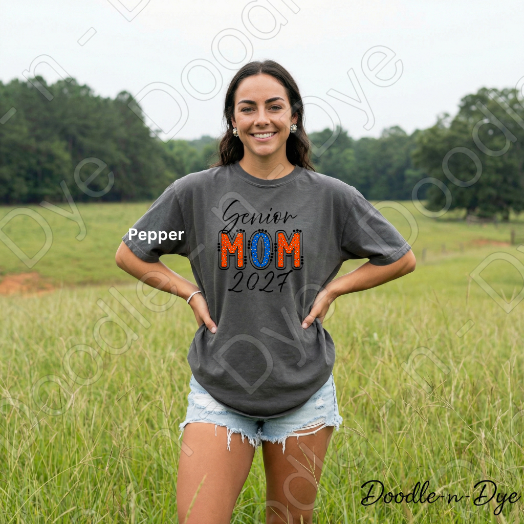 Senior Mom 2027 Shirt | Original Comfort Colors® T-Shirt | Class of 2027 Mom Tee | Graduation Mom Shirt | Proud Senior Mom Gift