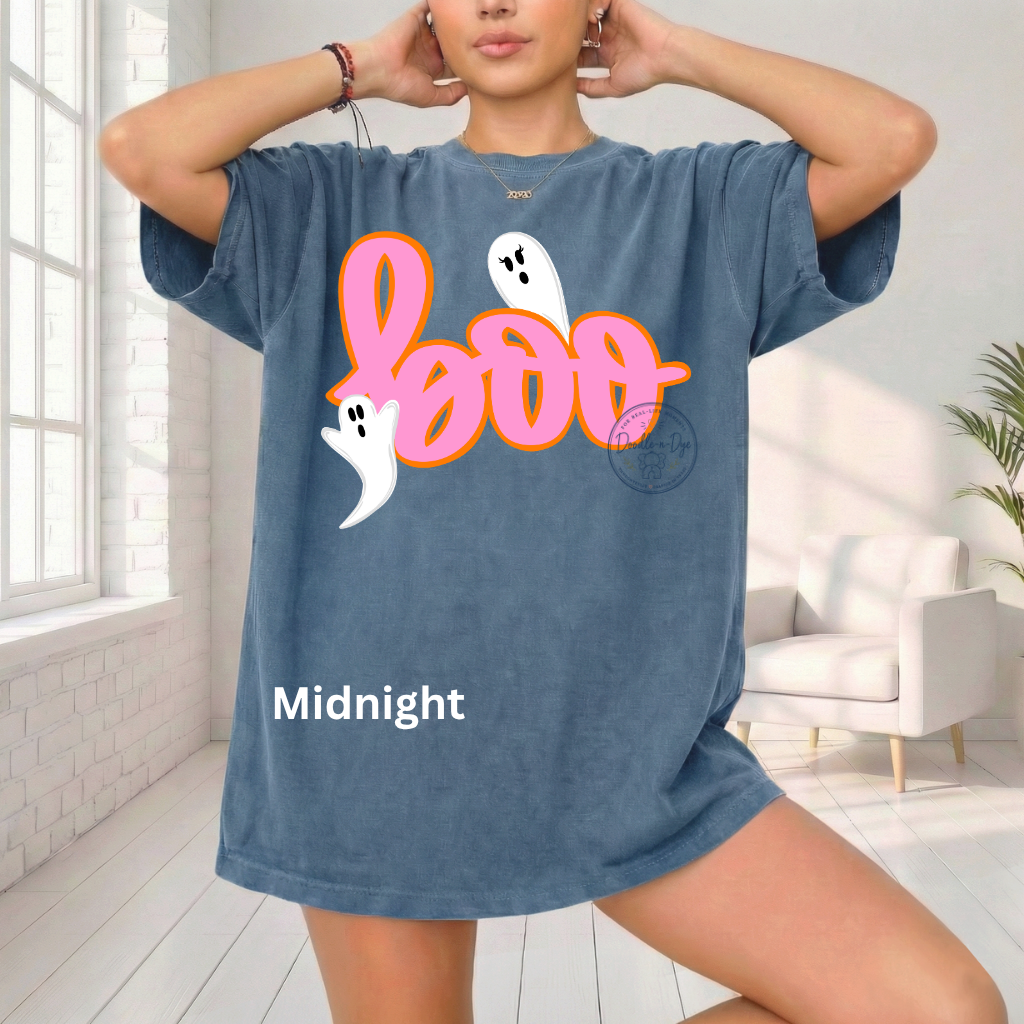 Boo Ghost Shirt | Comfort Colors® 1717 Halloween T-Shirt | Cute Ghost Graphic Tee | Spooky Season Shirt | Boutique Halloween Shirt, Fall Ghost Tee