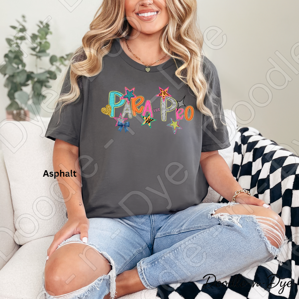Paraprofessional Teacher Bella & Canvas Tee, Back to School Teacher & Student Tee, Meet‑the‑Teacher & Classroom Photos, Beginning of School Paraprofessional Teacher Shirt, Grade Level Gift for Teacher