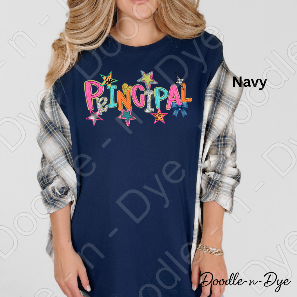 Principal Teacher Bella & Canvas Tee, Back to School Teacher & Student Tee, Meet‑the‑Teacher & Classroom Photos, Beginning of School Principal Teacher Shirt, Grade Level Tshirt, Gift for Teacher