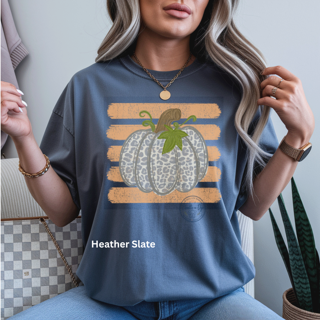 Leopard Pumpkin Shirt | Bella + Canvas® Fall T-Shirt | Cute Pumpkin Graphic Tee | Autumn Shirt for Women | Pumpkin Patch Outfit